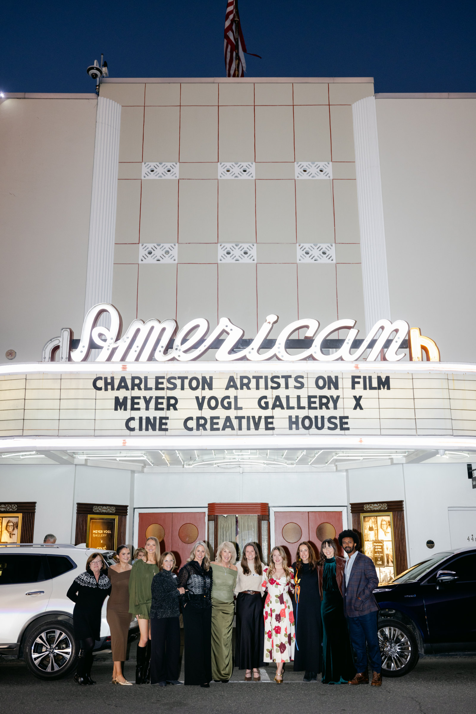 Charleston Artists on Film premiere guests, The American Theater